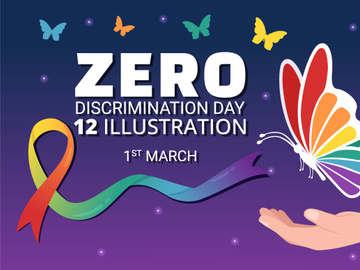 12 Zero Discrimination Day Illustration