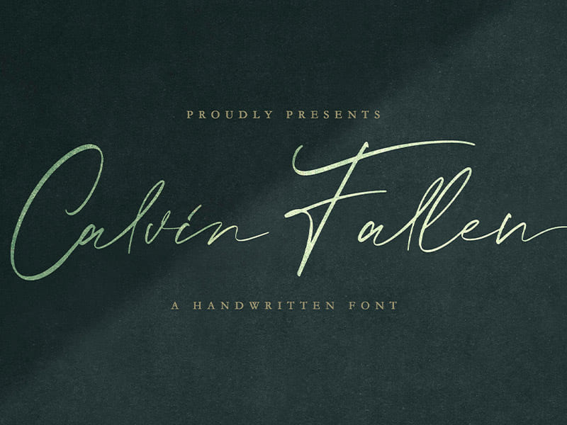 Calvin Fallen - Handwritten Signature Font by ~ EpicPxls