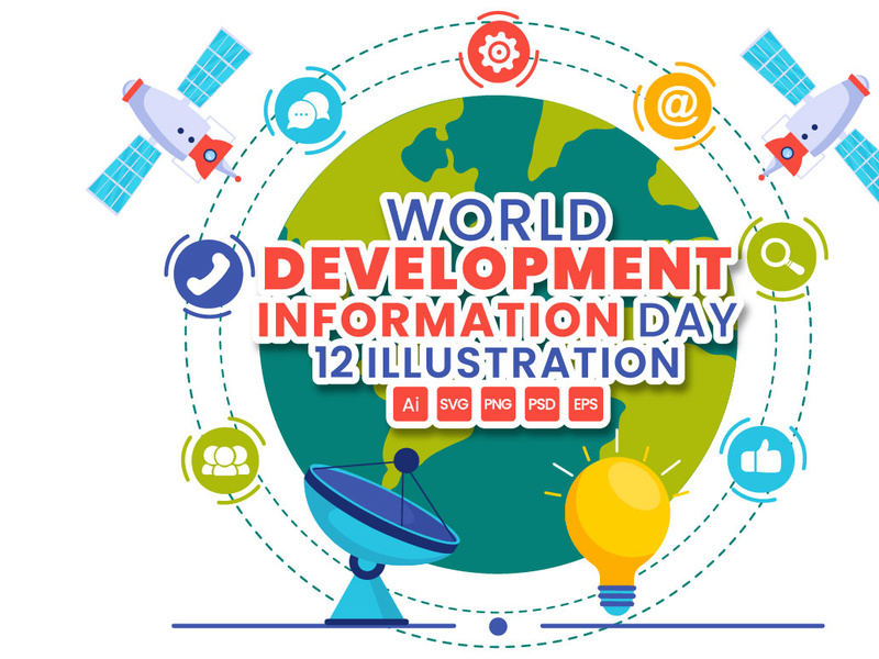 12 World Development Information Day Illustration by ~ EpicPxls