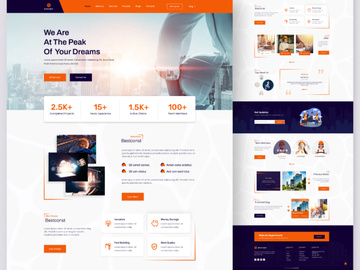 Construction Landing Page Template
