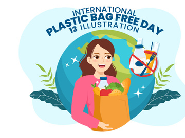 13 International Plastic Bag Free Day Illustration