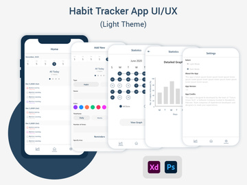 Habit Tracker App (Light Theme)