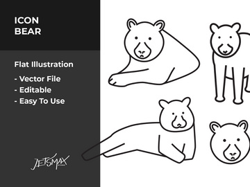 Bear Silhouette Vector Bundle