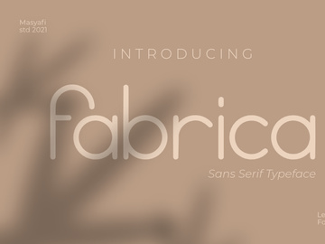 Fabrica - Monoline Sans Serif