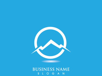 Mountain icon Logo Template Vector illustration design