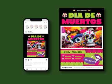 Dia De Los Muertos Flyer