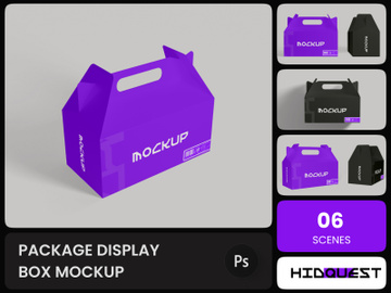 Package Display Box Mockup