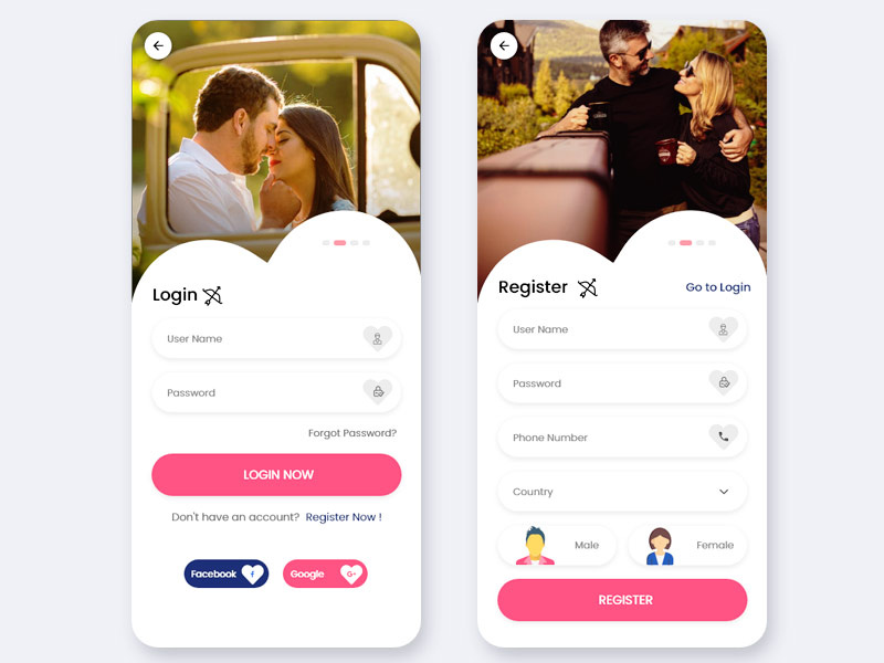 Find Your Life Partner Matrimony Mobile App UI Kit