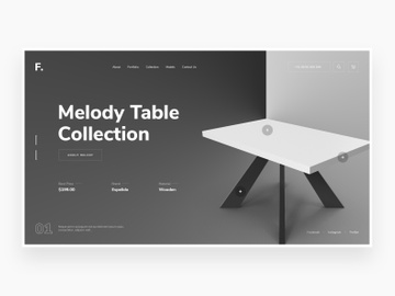Furniture Decor - Landing Page Hero Section