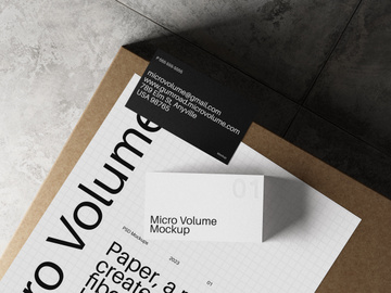 Business Card and Letter head Photoshop Mockup