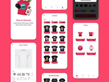 Print on Demand App design