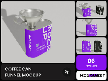 Coffee Can Funnel Mockup