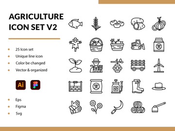 Agriculture Icon Set V2