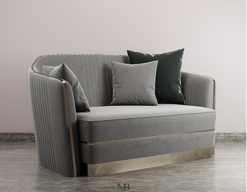 专业3D沙发模型(Pro 3D Sofa Model)插图