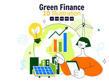 10 Green Finance Investing Illustration