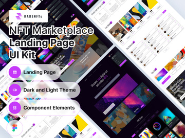 RareNFT - NFT Marketplace Landing Page UI Kit