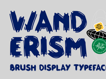 Wanderism - Brush Display Typeface