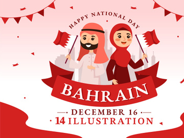 14 Bahrain National Day Illustration