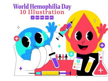 10 World Hemophilia Day Illustration