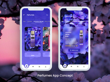 Perfumes App Design Concept 2