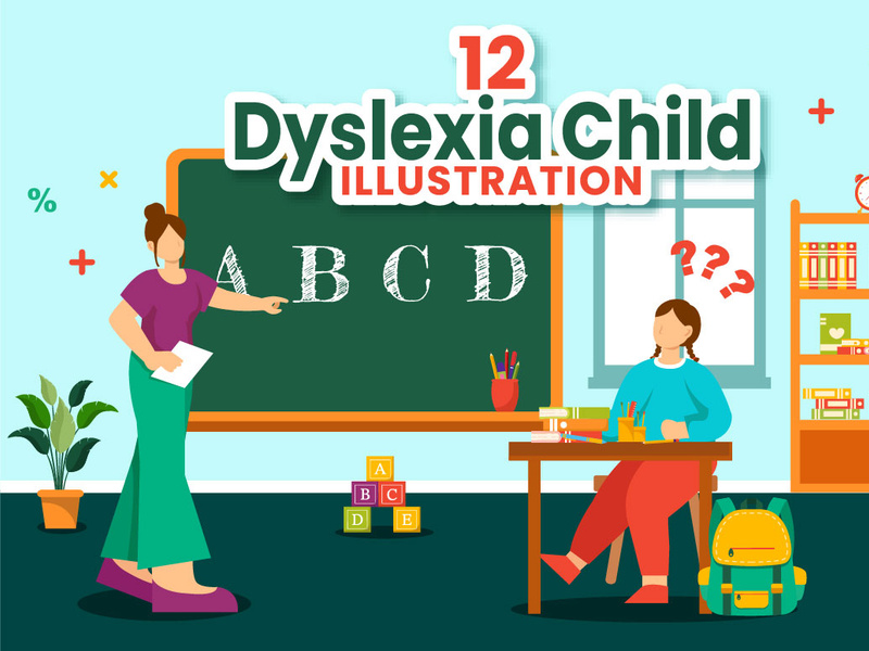 12 Dyslexia Children Illustration by denayuneep ~ EpicPxls