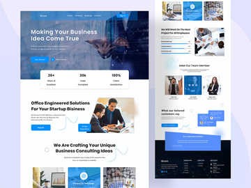 Business Consultant Web Page Template