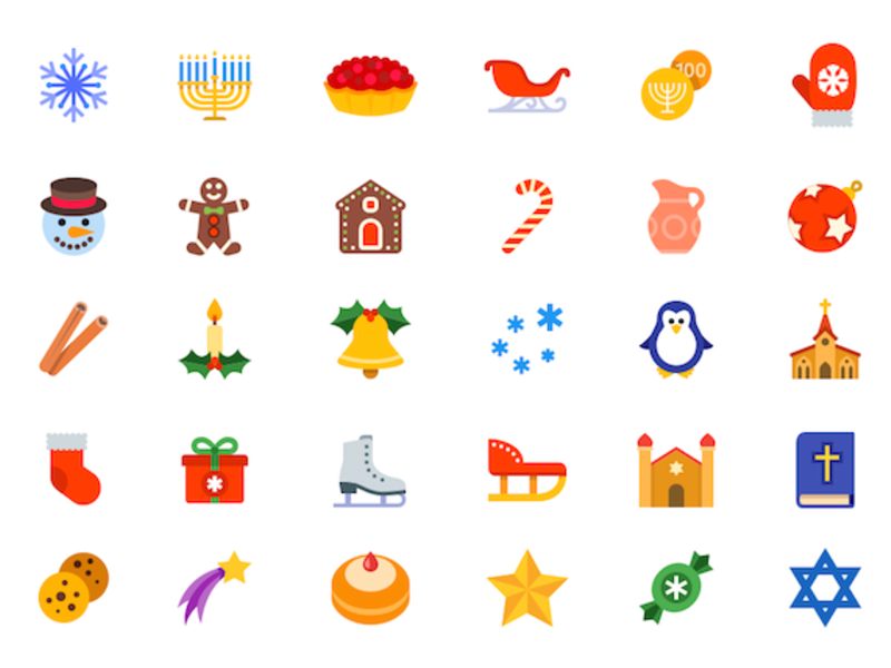 Holiday Icons - 40 Free Festive Winter Icons Pack
