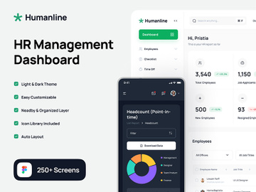 HR Management Dashboard UI Kit