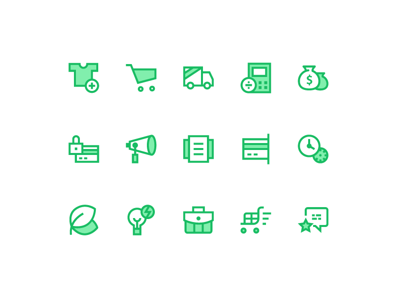 电子商务的图标(Icons for E-commerce)插图