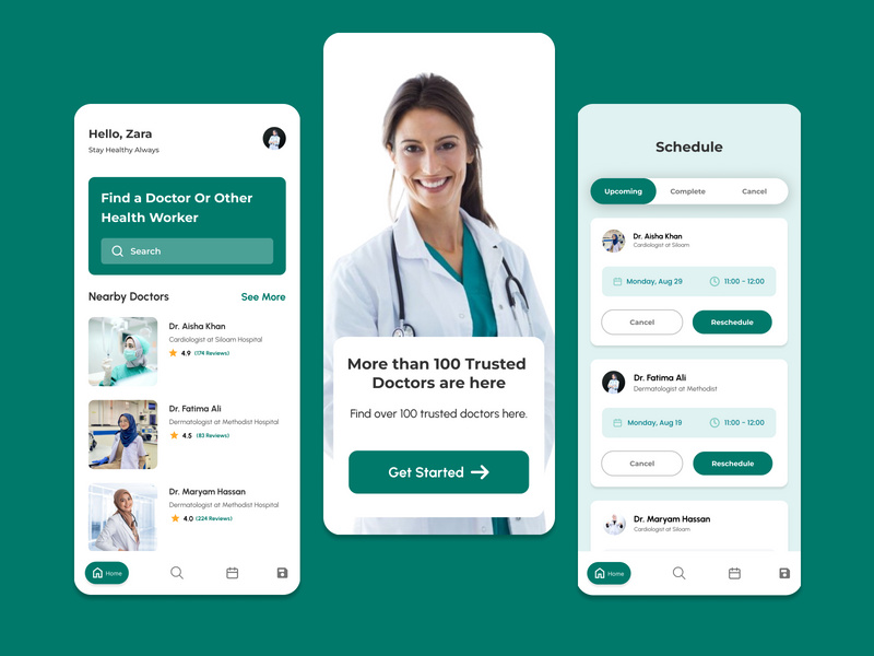 Medical App Design by Aroojzahrakhan198 ~ EpicPxls