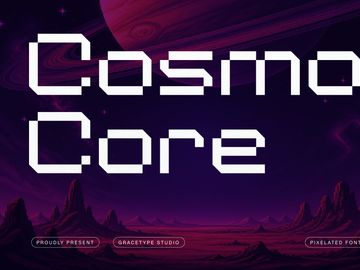 Cosmo Core | Pixelated Font