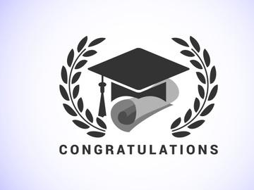 Graduation ceremony. Congratulations graduates design for