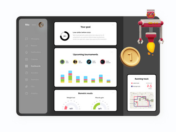 Training Dashboard for Adobe XD