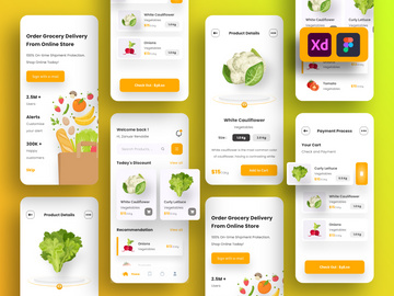 Grocery store App UI Kits