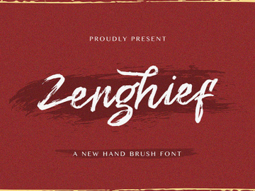Zenghief - Hand Brush Font