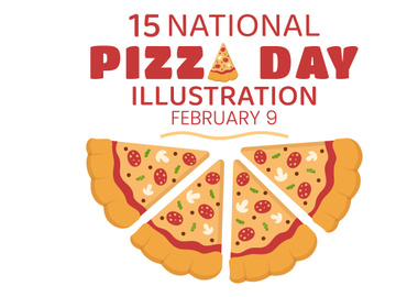 15 National Pizza Day Illustration