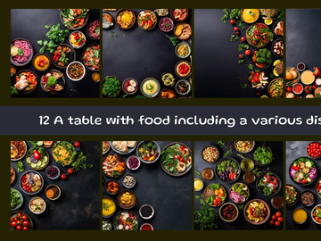 A table with food including a various dishes