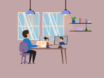 Isometric Modern Business Illustration