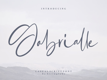 Gabrialle - Casual Script Font