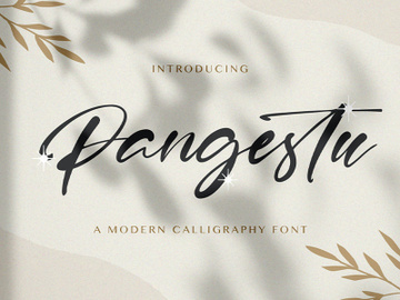 Pangestu - Calligraphy Font