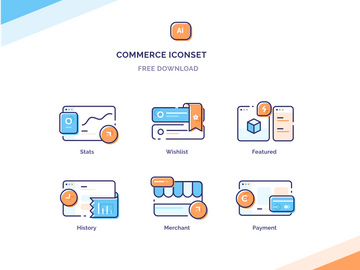 Commerce Icon Illustrations Free