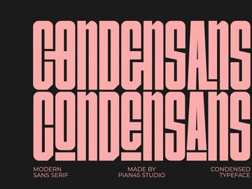 Condensans - Condensed Sans Serif Font