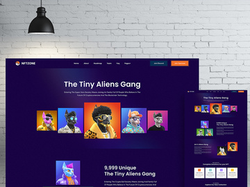 NFT Portfolio and Landing Page Figma Template