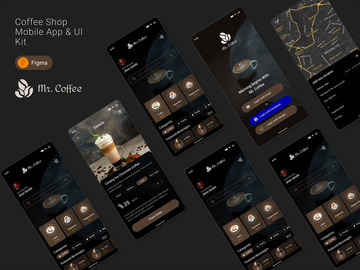 Mr. Coffee - Online Coffee Shop App | Figma UI Kit