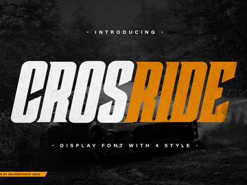 Crosride is a Display Font
