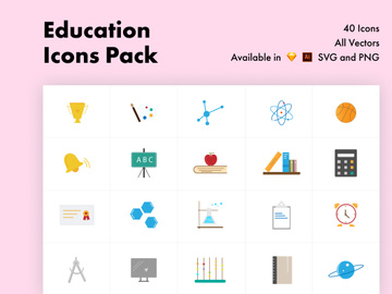 Education Color Icons