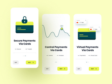 Fintech Mobile App UI KIT On-Boarding
