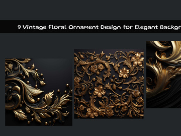 Vintage Floral Ornament Design for Elegant Backgrounds