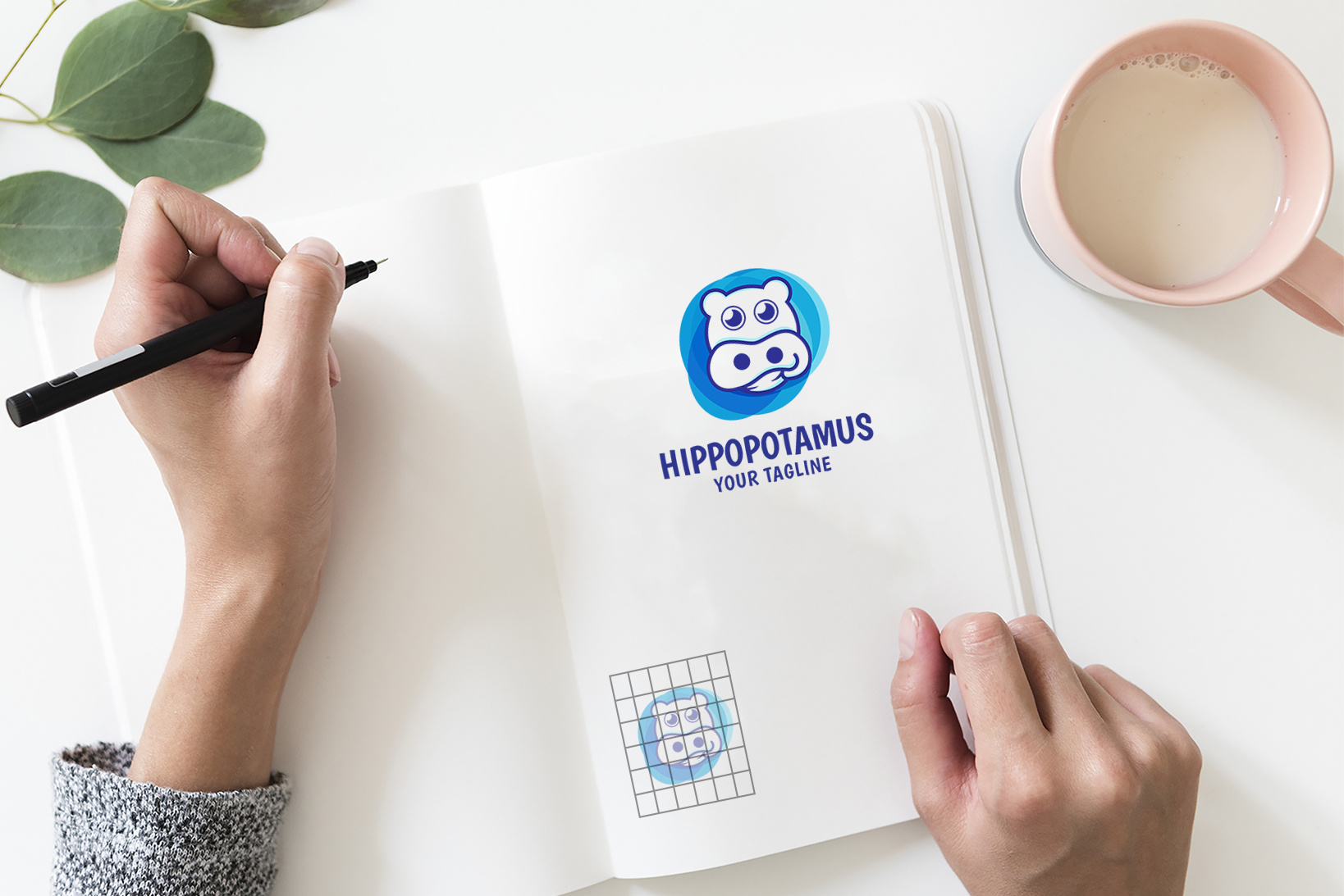 unique hippos - Logo Vorlage