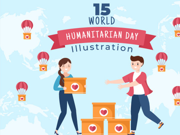 15 World Humanitarian Day Illustration